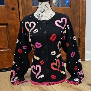 Janes Closet Lipstick Cardigan